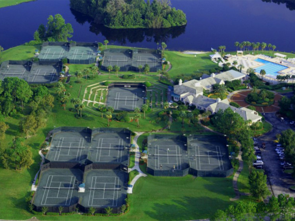 Aerial of the Tennis Facility